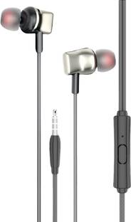 ModishOmbre Magno Bass Black Wired Earphone With Mic Magnetic / NC, 14mm Driver Wired