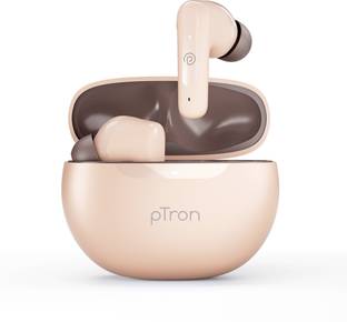 PTron Bassbuds Vibe w/ 34 Hrs Playback,Clear Calls,13mm Dynamic Drivers,Bluetooth V5.3 Bluetooth