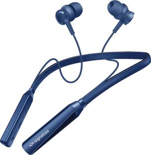 SIGNATIZE Wireless in-Ear Neckband Bluetooth Earphones with 10mm Drive,50 Hours Playtime Bluetooth & Wired