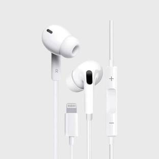 X88 Pro Wired Lightning Earphones with Volume Control and Mic Noise Isolating Bluetooth & Wired