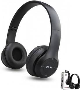 Worricow Low Price X-Bass 3d Wireless Headphone with calling mic Bluetooth