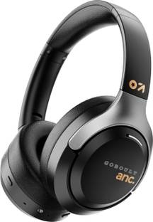 GOBOULT (previously Boult) Anchor ANC Calling, 72H Battery, Dual Pairing, Foldable Built Bluetooth & Wired