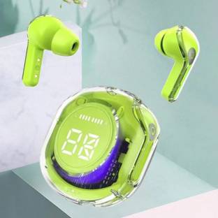 BOTIFY Ultrapods Pro Max Transparent Green Trending Truely wireless bluetooth BC 55 Bluetooth