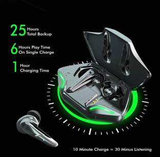 Deamflum Pro Gaming TWS with 40 Hrs Playtime,65ms low latency, Bluetooth 5.0 Bluetooth