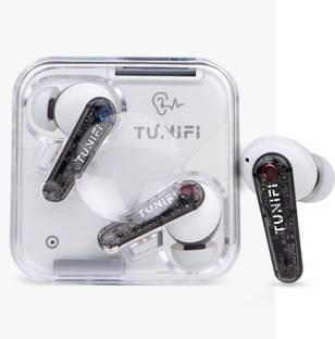 Tunifi IMMERSE Transparent Earbuds 8D Stereo Audio, 24Hrs Playtime With Carry Case Bluetooth