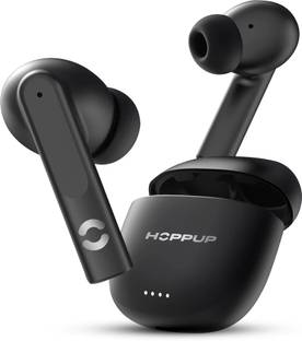 HOPPUP AirDoze Q50 Earbuds with Quad Mic ENC, 50H Playtime, v5.3 & Rage Mode Bluetooth