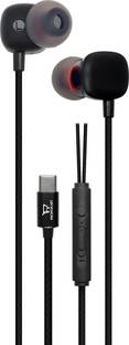 PHONOKART 4C Type C Wired Headset With Mic (Black) Wired