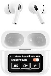 Zusix Touch Fusion 100 Screen TWS Earbuds ANC+ENC, On-Case Display Bluetooth