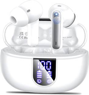 WEROX Bullets 346 TWS Earbuds with 50 HRS Playtime,(50ms Low Latency), Bluetooth v5.3 Bluetooth Gaming