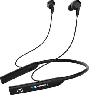 Blaupunkt BE100 Neckband with 100H Long Playtime, Vibration Alert,Real Time Monitoring Bluetooth