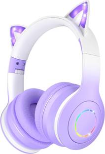 DAEMON Kids Bluetooth Headphones for Girls ,Foldable Headset with Microphone Bluetooth & Wired