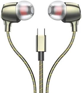 DRUMSTONE Type-C Magnetic Wired Earphones with Advanced Noise Reduction & Bass Boost Wired without Mic