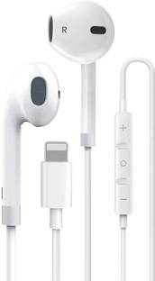 MARS iPhone earphones with lightning cable iPhone Earphone (Volume Control With Mic) Wired