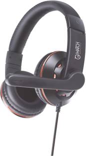 LB-LINK Match USB Over Ear Headphone with Mic in Line Controls for Desktop Wired