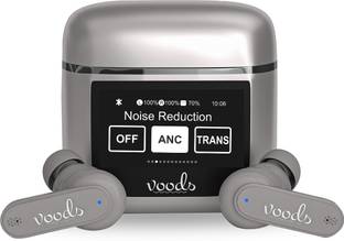 Voods V airbuds - Ultra Touch Screen TWS Earbuds 10min Charge- 90min Playback Bluetooth