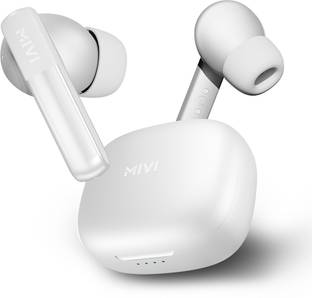 Mivi Duopods K2, 40Hrs PT, HD Call, Fast Charging, 50ms Latency,IPX4, Voice Asst.5.3v Bluetooth