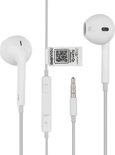 Tag8 Wired Earphones-QR Based Technology-White Wired