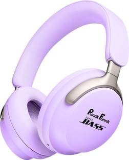 PunnkFunnk Pulse Bluetooth Wireless Over-Ear Headphones, 20-Hour Playback, Powerful Bass Wired