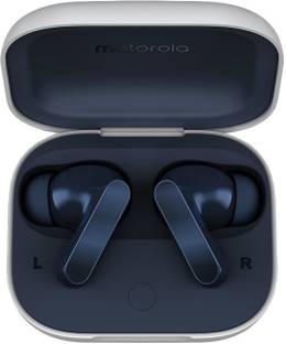 moto buds with Hi-Res Audio, Large 12.4mm driver, 42 hrs playback & IPx4 rating Bluetooth
