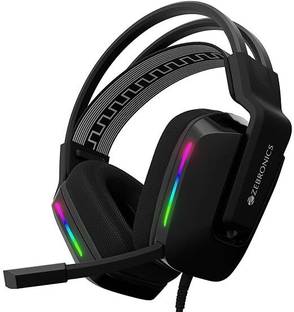 ZEBRONICS ZEB-HAVOC Gaming Over Ear Headphone with Dolby Atmos Subscription(BLACK) Bluetooth & Wired