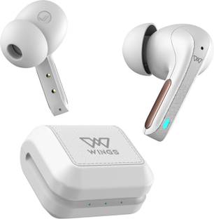WINGS Flobuds 300 Made In India TWS Earbuds with Leather Look Finish, Smart ENC,BT 5.3 Bluetooth