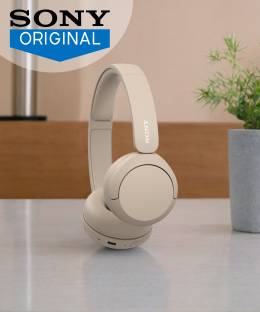 SONY WH-CH520 with 50 Hrs Playtime, DSEE Upscale, Multipoint Connection/Dual Pairing Bluetooth Headset