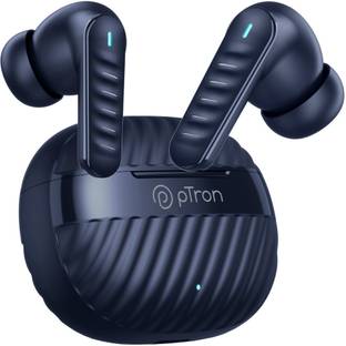 PTron Bassbuds Nova - AI ENC 4 Mics, 40hrs Playback, Deep Bass, 50ms Low Latency Bluetooth
