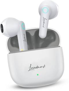 Landmark LM BH170 Artist White TWS Bluetooth Wireless Earbuds 24Hrs Play Time Bluetooth