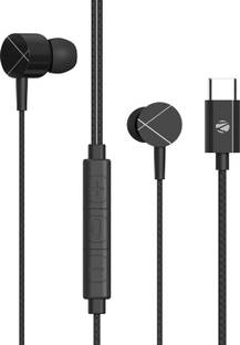 ZEBRONICS Zeb-Buds C2, Type-C , In-Line Mic, 10mm Drivers, Metallic Design, Braided Cable Wired