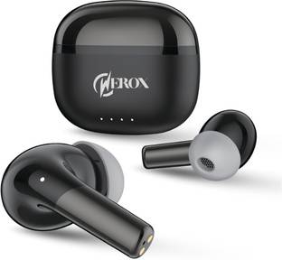 WEROX Beast Mode TWS,Rich Bass,60HRS Playtime,AI ENC,Type C-6 Bluetooth Gaming Bluetooth