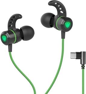 SpinBot BattleBudz C20 Type-C Gaming Earphones with LED Lights with Carry Case Wired Gaming