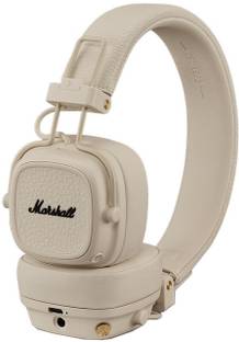 Marshall Major V Wireless On-Ear Headphones, 100 Hours playtime Bluetooth