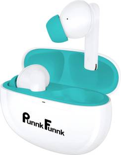 PunnkFunnk Fusion X Black Wireless Earbuds with Deep Bass & Long Battery Life Bluetooth
