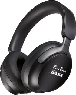 PunnkFunnk Bass Over-Ear Wireless Bluetooth Headphones | Noise Cancellation, 60H Battery, Wired
