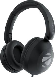 ZEBRONICS Zeb -Boom, In-Line Mic, 1.5 Meter Cable, 3.5mm Jack, Soft Cushion, 40mm Drivers Wired