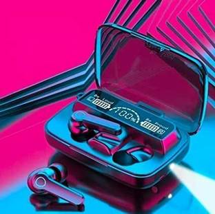 Rosario M19 Wireless Headphones with Touch Control and LED Charging Display Bluetooth without Mic