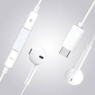 X88 Pro Ear Wired Headphones & Mic Wired Headset for iPhone 15 Pro (White, In the Ear) Wired