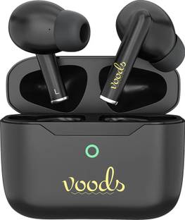 Voods V airbuds - Active Wireless Earbuds with 70hrs Playback, Quad Mics, Quick charge Bluetooth
