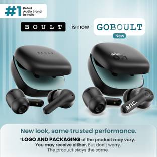 GOBOULT (previously Boult) Klarity 4 ANC 35dB, 4 Mic ENC, 60Hrs Total Playtime, 5.4v Bluetooth