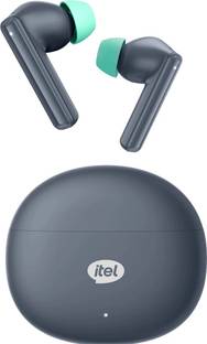 itel Earbuds Rhythm with 30 Hours Play Time, Bluetooth 5.3, 2 Mic ENC, IPX5 Bluetooth
