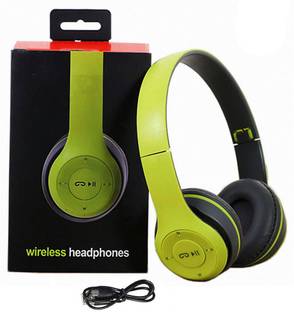 Techobucks New Wireless Headphones with Stereo Memory Card Support Bluetooth Headset Bluetooth