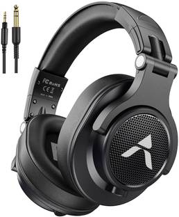 ADCOM Sound Master DJ Wired Over Ear Headphones with 40mm Drivers, 2 Detachable Cables Wired
