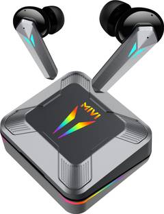 Mivi Commando X9 Earbuds, Dual RGB Lights, 35ms Low Latency Gaming, ENC, 72H Playtime Bluetooth