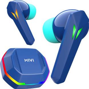 Mivi Commando X7,35ms Low Latency,13mm Bass,50H Playtime,Dual Mic AI ENC,TypeC,5.3 Bluetooth Gaming
