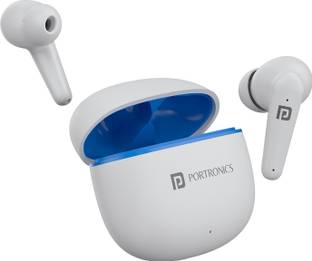 Portronics Harmonics Twins S10 Earbuds With Game/Music/Bass/Mode,30H Playtime,BT5.3V, Smart Bluetooth