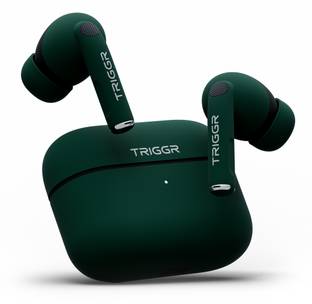 TRIGGR Ultrabuds N4 with Premium Finish, Rubber Grip Design, 40H Battery, 13 mm Drivers Bluetooth