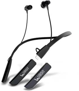 Ubon CL-35 Wireless Neckband | Extra Detachable Battery Magnetic ON/OFF Function Bluetooth