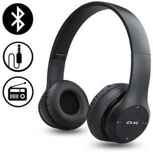 Techpunch COMFORTABLE EAR PADS WIRELESS HEADPHONE WITH AUX SUPPORT COMPATIBLE DEVICE. Bluetooth & Wired