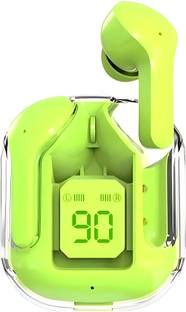 UnV Transparent Wireless Earbuds Led Display Bluetooth Headphones for Office Fitness Bluetooth