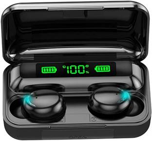 Tunifi BTH F9 Earbuds Unbeatable 40H Playtime, ASAP Charge | V5.1 AI Calling Headphone Bluetooth